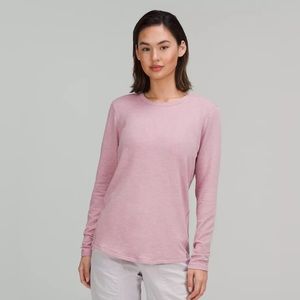 Lululemon Ever Ready Long Sleeve Shirt Pink - size 6